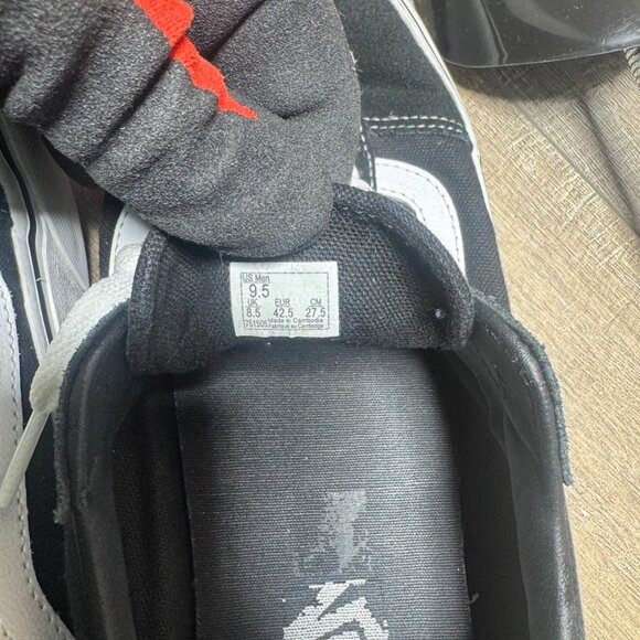 Vans Off The Wall Black White Canvas/Suede  Sneakers Men's Size 9.5 - Picture 5 of 7